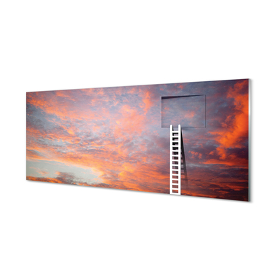 Nástenný panel  Rebrík slnko oblohu