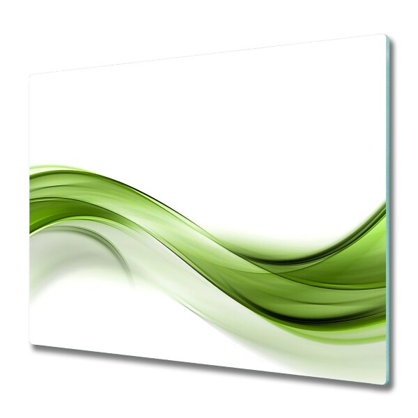 Sklenená doska na krájanie Zelená vlna