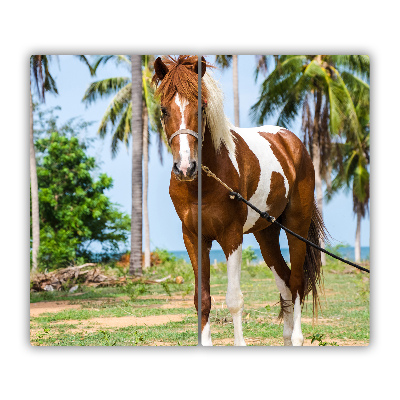 Sklenená doska na krájanie Pinto kôň