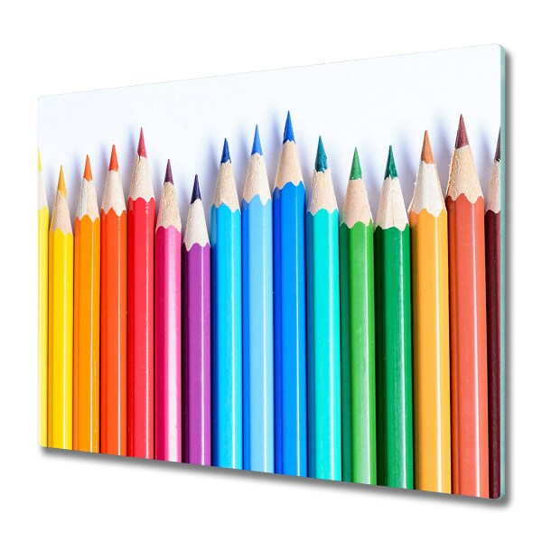 Sklenená doska na krájanie Farebné ceruzky