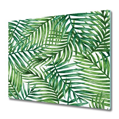 Sklenená doska na krájanie Listy palmy
