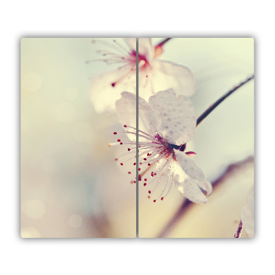 Sklenená doska na krájanie Čerešňový kvet