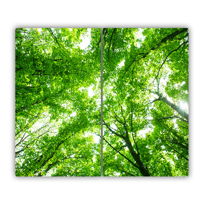 Sklenená doska na krájanie Zelený les