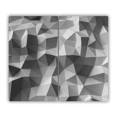 Sklenená doska na krájanie Abstrakcie trojuholníkov