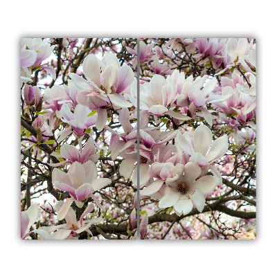 Sklenená doska na krájanie Kvety magnolia