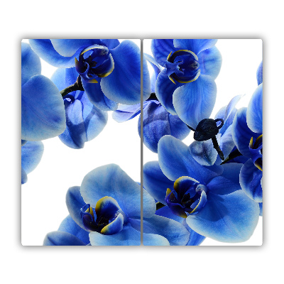 Sklenená doska na krájanie Modrá orchidea
