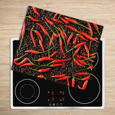 Sklenená doska na krájanie Chilli papričky