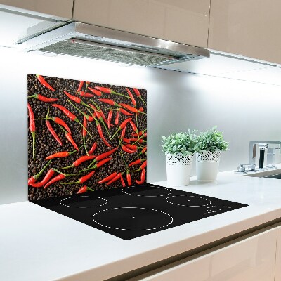 Sklenená doska na krájanie Chilli papričky