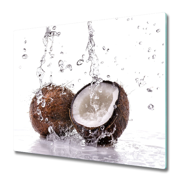 Sklenená doska na krájanie Kokos a voda