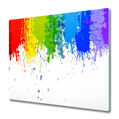 Sklenená doska na krájanie Rainbow spots