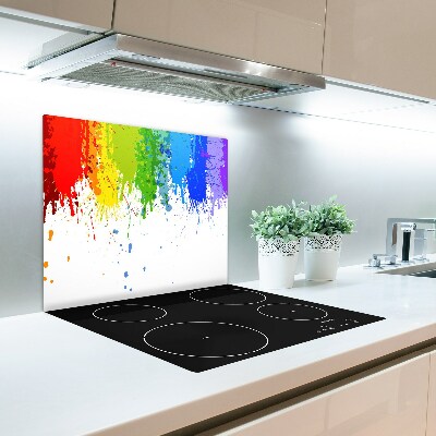 Sklenená doska na krájanie Rainbow spots