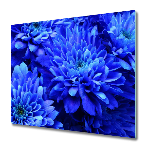 Sklenená doska na krájanie Blue aster