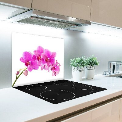 Sklenená doska na krájanie Ružová orchidea