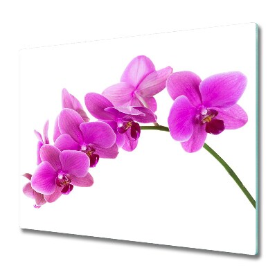 Sklenená doska na krájanie Ružová orchidea