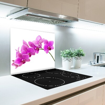 Sklenená doska na krájanie Ružová orchidea