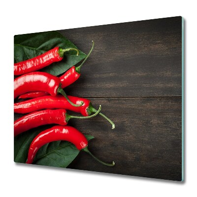 Sklenená doska na krájanie Chilli papričky