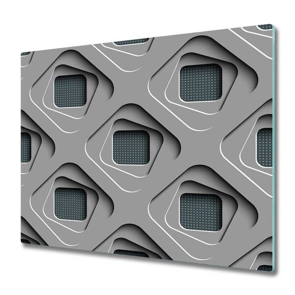 Sklenená doska na krájanie 3d abstrakcie