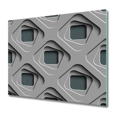 Sklenená doska na krájanie 3d abstrakcie