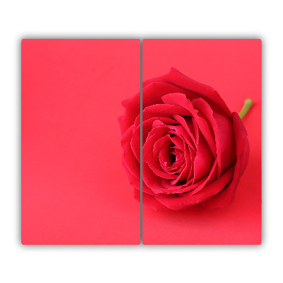 Sklenená doska na krájanie Červená ruža