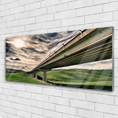 Obraz na akrylátovom skle Diaľnica most údolie
