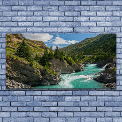 Obraz na akrylátovom skle Hory rieka príroda