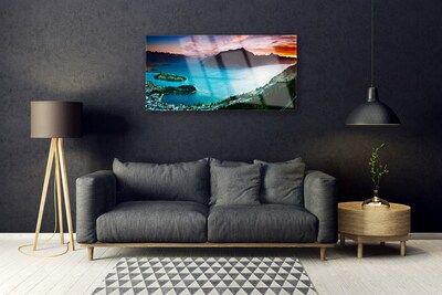 Obraz na akrylátovom skle Polostrov hory príroda