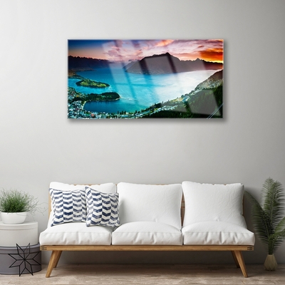 Obraz na akrylátovom skle Polostrov hory príroda