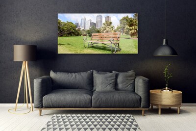 Obraz na akrylátovom skle Park mrakodrapy príroda