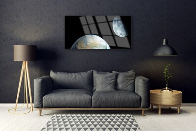 Obraz na akrylátovom skle Mesiac zeme vesmír