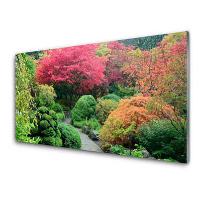 Obraz na akrylátovom skle Záhrada kvetina strom príroda