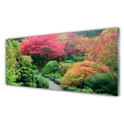 Obraz na akrylátovom skle Záhrada kvetina strom príroda