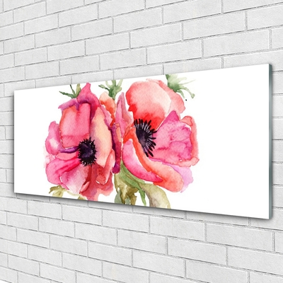 Obraz na akrylátovom skle Kvety akvarely
