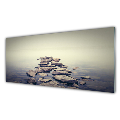 Obraz na akrylátovom skle Kamene voda príroda