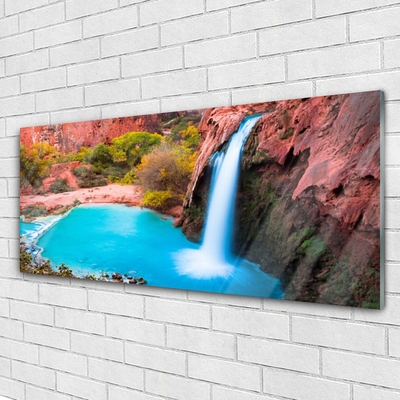 Obraz na akrylátovom skle Vodopád hory príroda