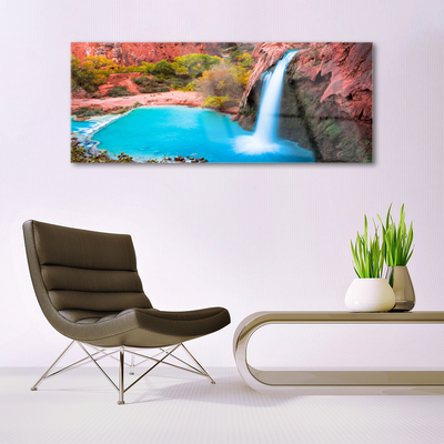 Obraz na akrylátovom skle Vodopád hory príroda