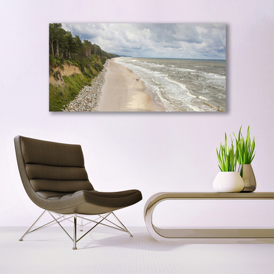 Obraz na akrylátovom skle Pláž more strom príroda