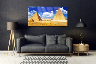 Obraz na akrylátovom skle Púšť piramida krajina