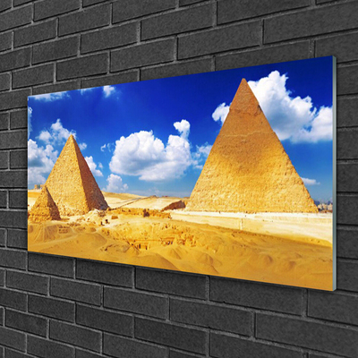 Obraz na akrylátovom skle Púšť piramida krajina