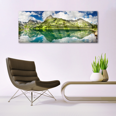 Obraz na akrylátovom skle Hory jazero príroda