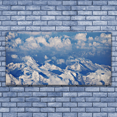 Obraz na akrylátovom skle Hora mraky príroda