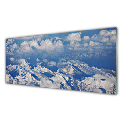 Obraz na akrylátovom skle Hora mraky príroda