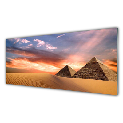 Obraz na akrylátovom skle Púšť pyramídy
