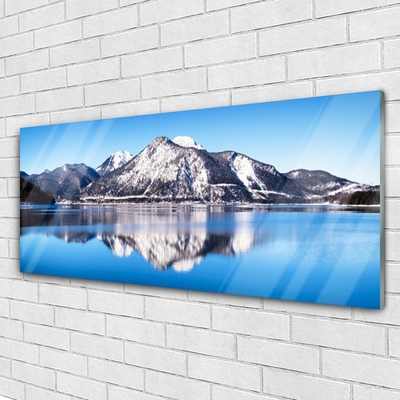 Obraz na akrylátovom skle Jazero hory príroda