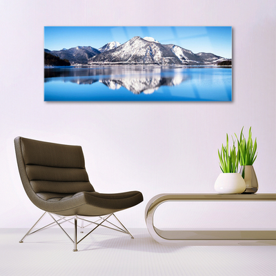 Obraz na akrylátovom skle Jazero hory príroda