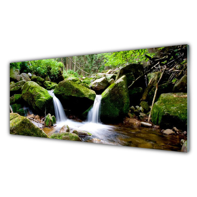 Obraz na akrylátovom skle Vodopád skaly príroda