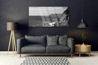 Obraz na akrylátovom skle More hory príroda