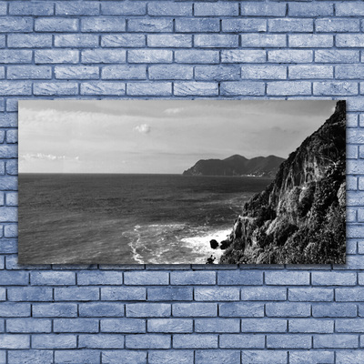 Obraz na akrylátovom skle More hory príroda