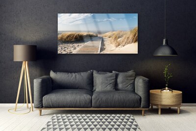 Obraz na akrylátovom skle Pláž chodník krajina