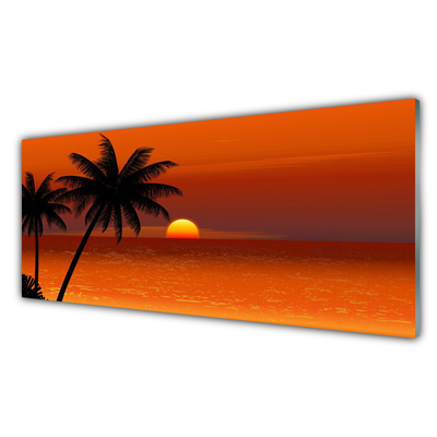 Obraz na akrylátovom skle Palma more slnko krajina