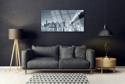Obraz na akrylátovom skle Mesto most architektúra